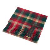 100% Cashmere Scarf Made In Scotland Dark Maple