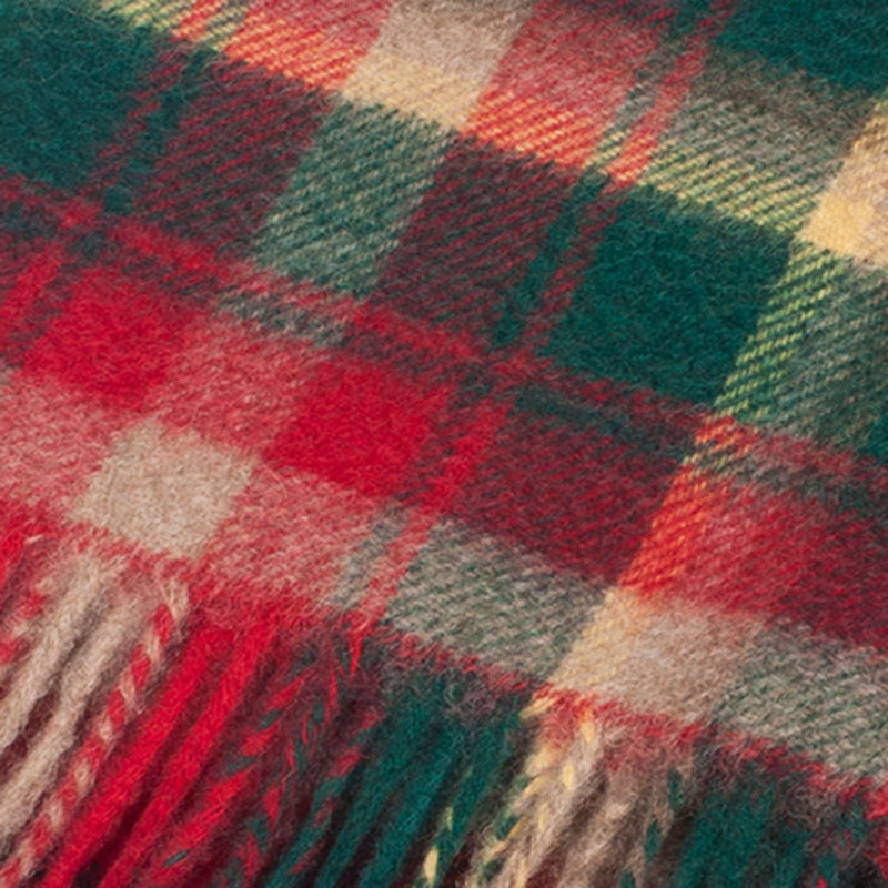 100% Cashmere Scarf Made In Scotland Dark Maple