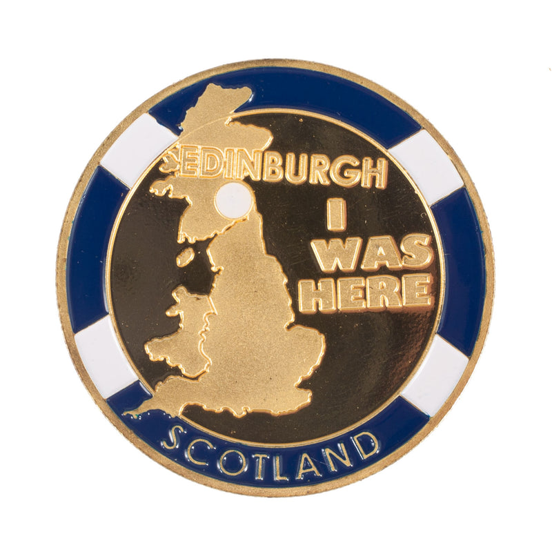 Scotland Souvenir Coin Edin Castle View 2014
