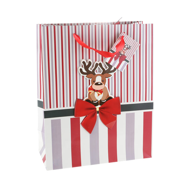 Gift Bag - Reindeer Bow
