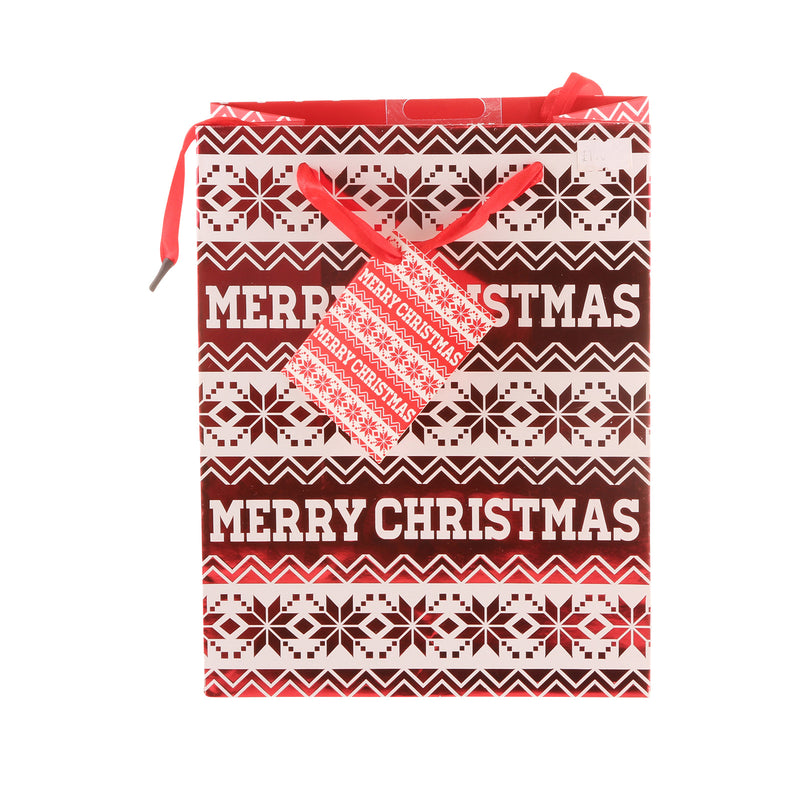 Gift Bag - Merry Christmas Red