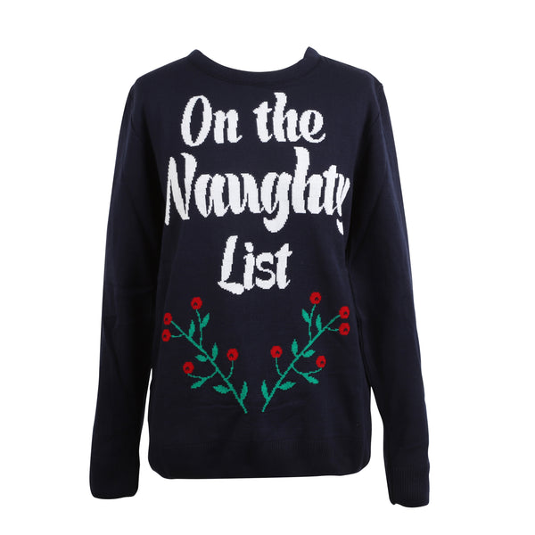 Naughty List Sweater Navy