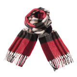 100% Cashmere Scarf Made In Scotland Amplified Thomson Red