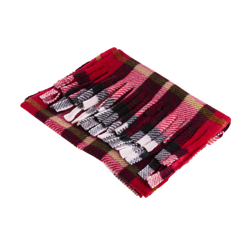 Tartan Soft Touch Scarf Exploded Scotty Thomson Red