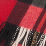 Lyle & Scott 100% Cashmere Scarf Exploded Thomson Red