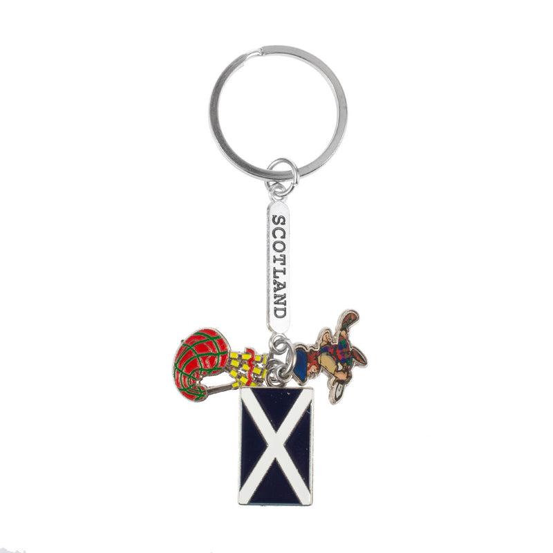 Dangle Charms Keyring - Pipe/Brave Heart