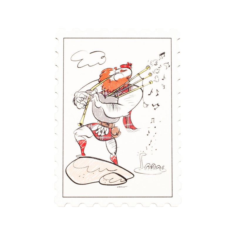 Post Stamp Fridge Magnet 03-Sco