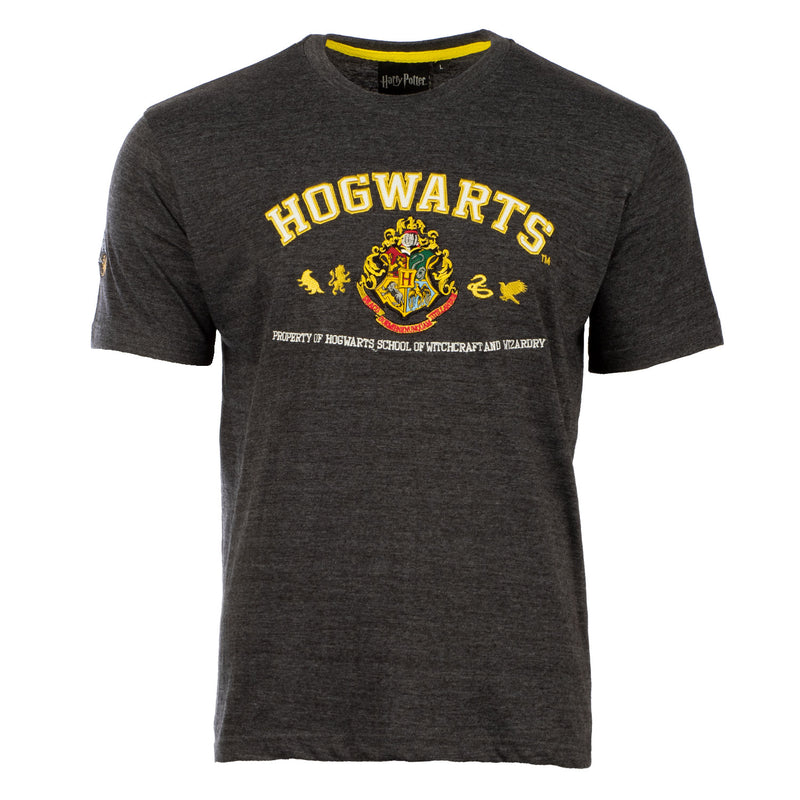 Harry Potter - T-Shirt - Hogwarts Quidditch Charcoal/White
