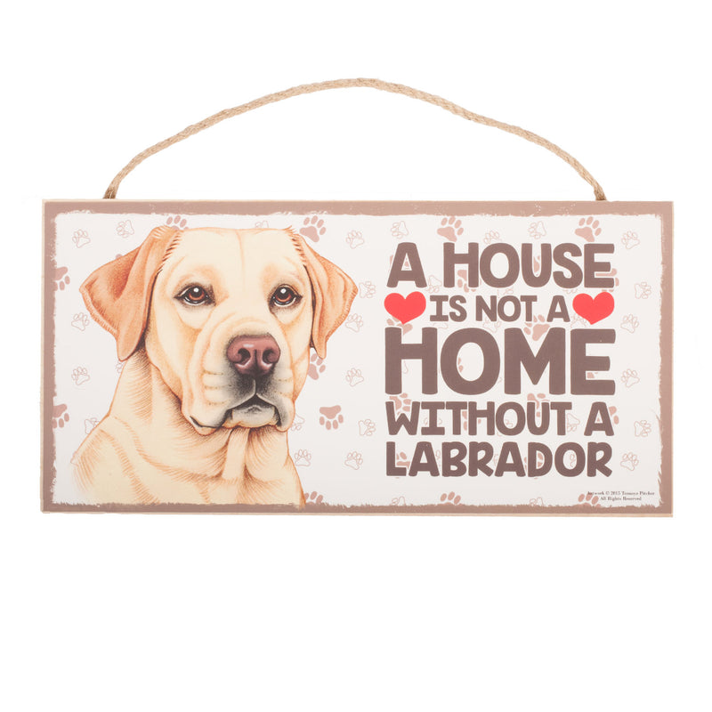 Pet Plaque Labrador Yellow