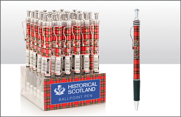 Tartan Scotland Pen Wavy Clip