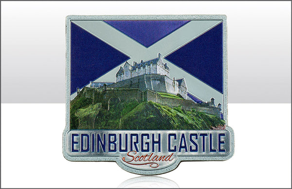 Edinburgh Castle Foil Stamped Magnet