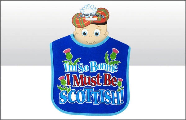 Im So Bonnie I Must Be Scottish Baby Bib