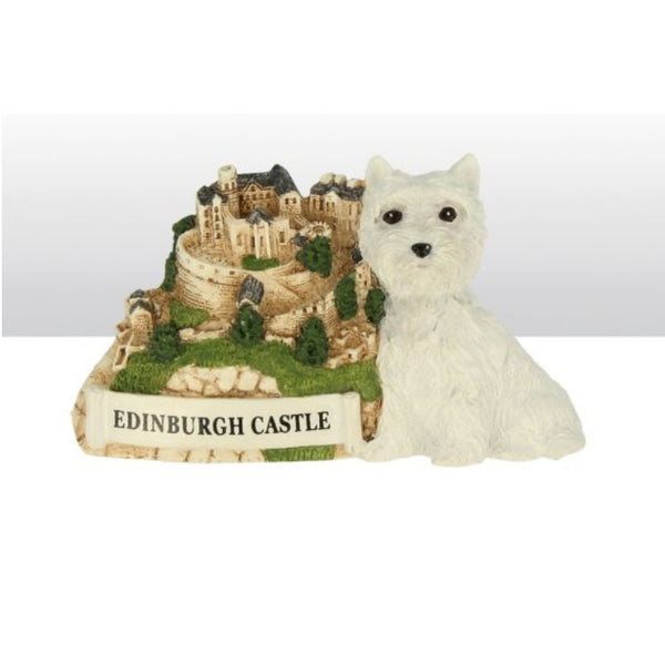 Westie And Edinburgh Castle Magnet