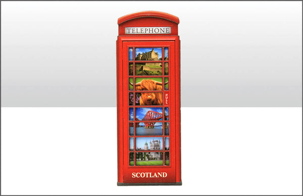Scotland Telephone Box Wood Magnet