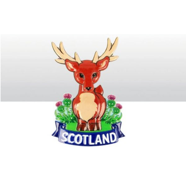 Scotland Stag Springy Printed Resin
