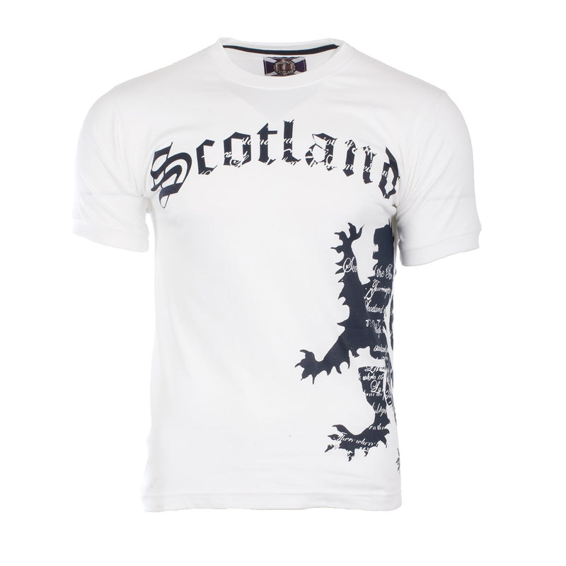 Scotland Side Lion T-Shirt White