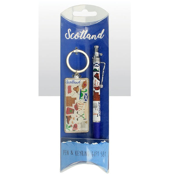 Scotland Icons Keyring And Pen Set