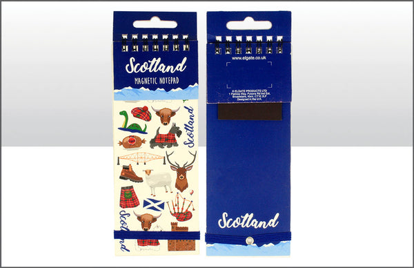 Scotland Icons Magnetic Notepad