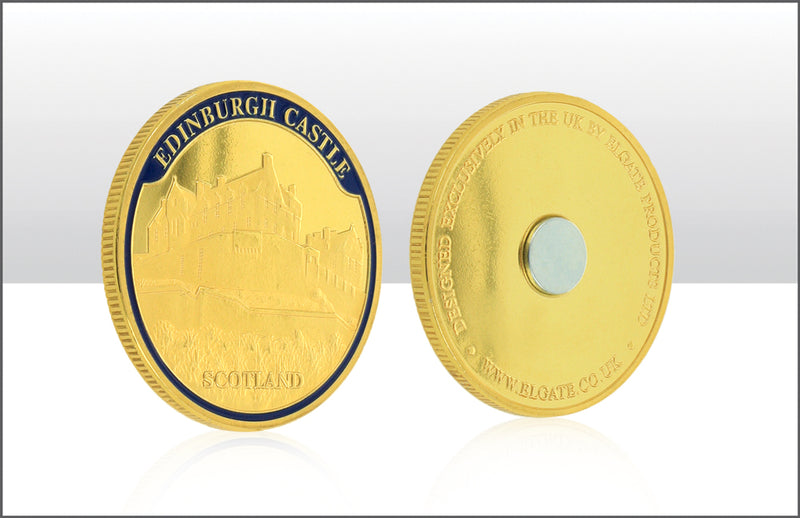 Edinburgh Castle 40Mm Gold Coin
