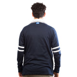 Gents L/S 2 Stripe Rugby Shirt Navy