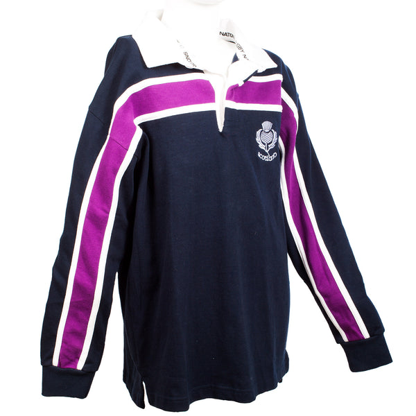 Kids L/S Purple Stripe Rugby Shirt