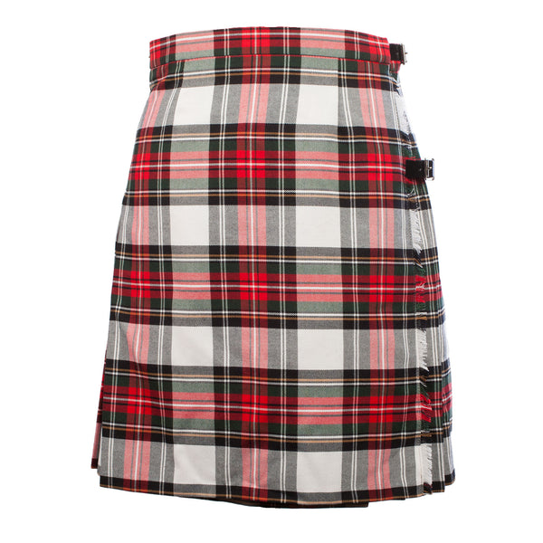 Ladies Knee Length Tartan Kilted Skirt Stewart Dress