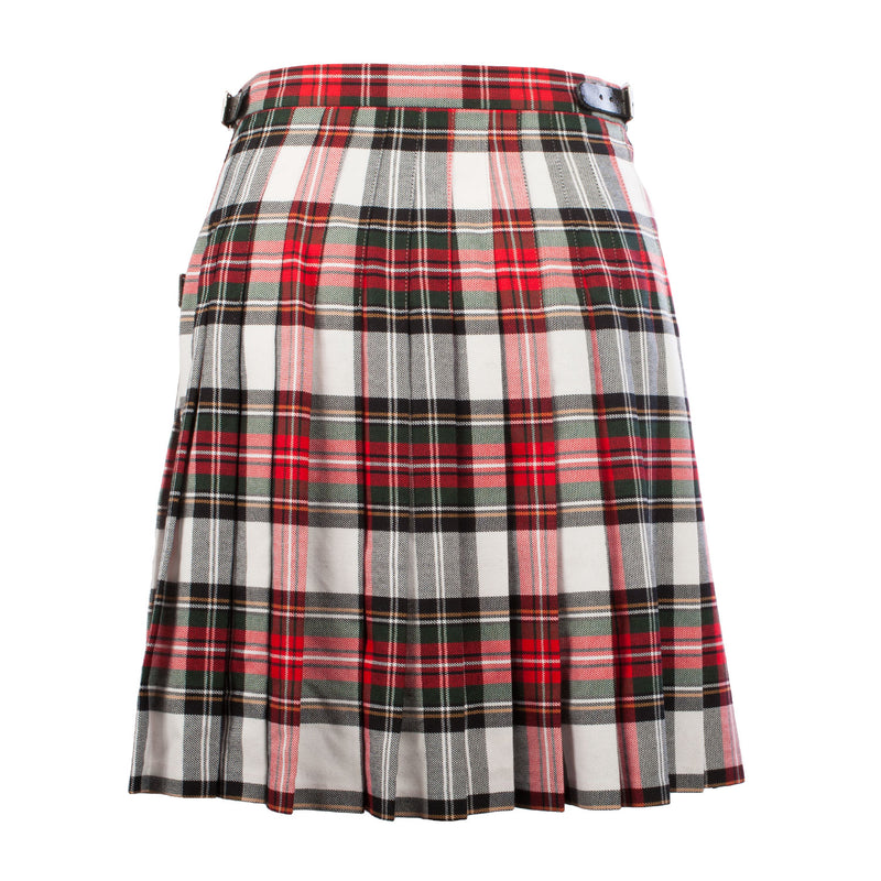 Ladies Knee Length Tartan Kilted Skirt Stewart Dress