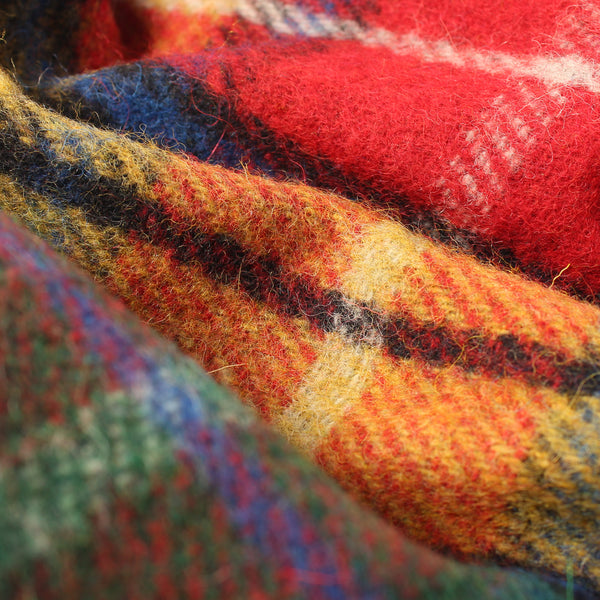 Recycled Wool Tartan Blanket Throw Buchanan Modern
