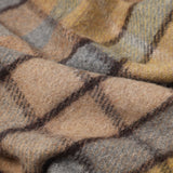 Recycled Wool Tartan Blanket Throw Buchanan Natural