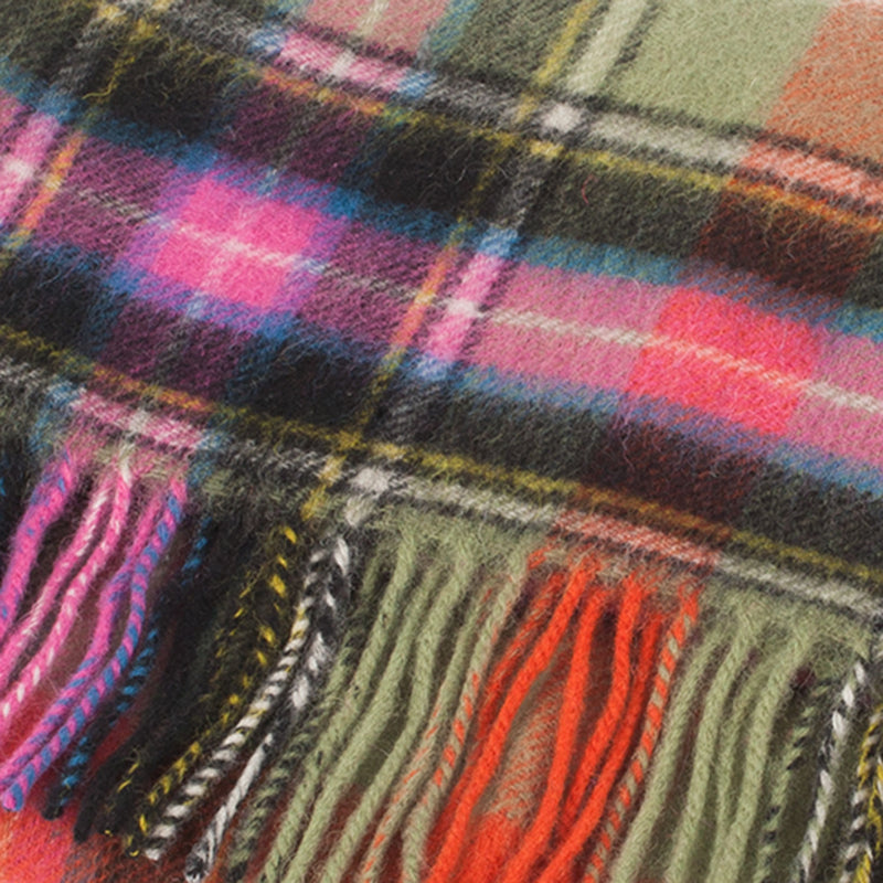 Lambswool Scottish Tartan Clan Scarf Bruce Of Kinnaird Ancient