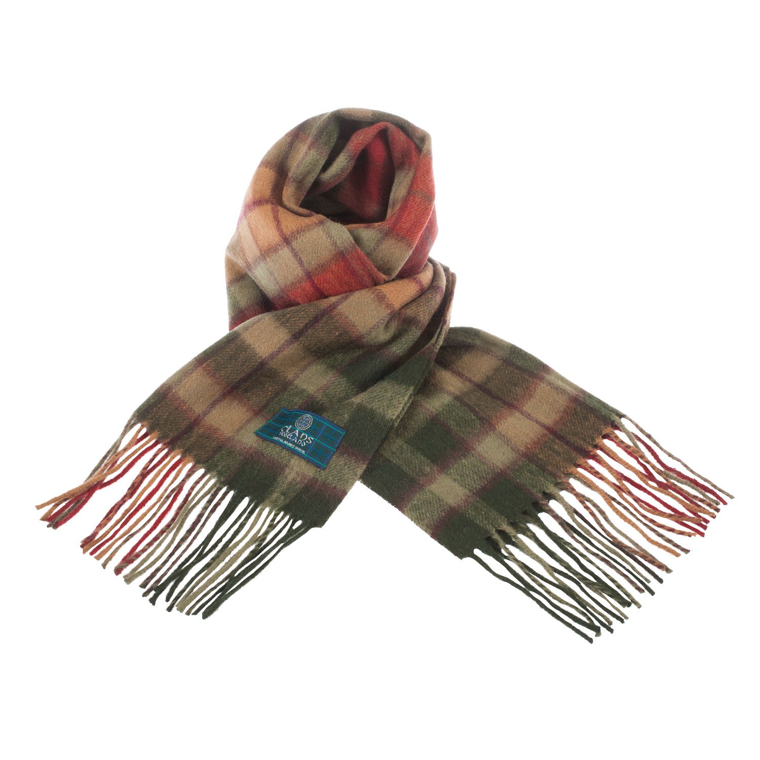 Lambswool Scottish Tartan Clan Scarf Buchanan Autumn