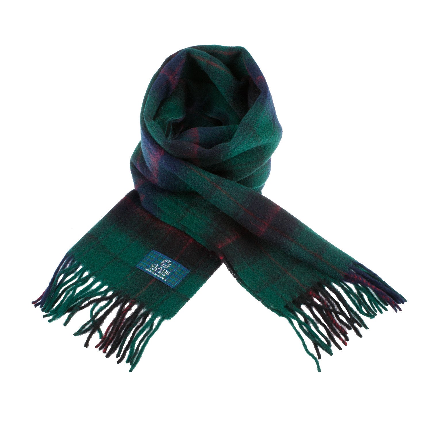 Lambswool Scottish Tartan Clan Scarf Davidson