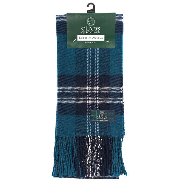 Lambswool Scottish Tartan Clan Scarf Earl Of St Andrews