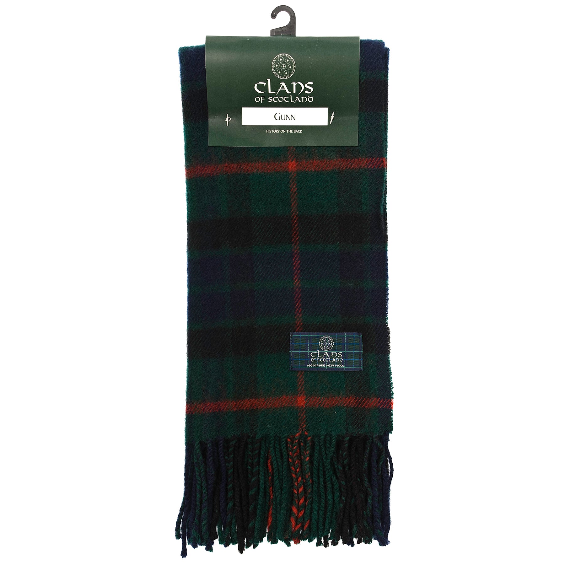 Lambswool Scottish Tartan Clan Scarf Gunn