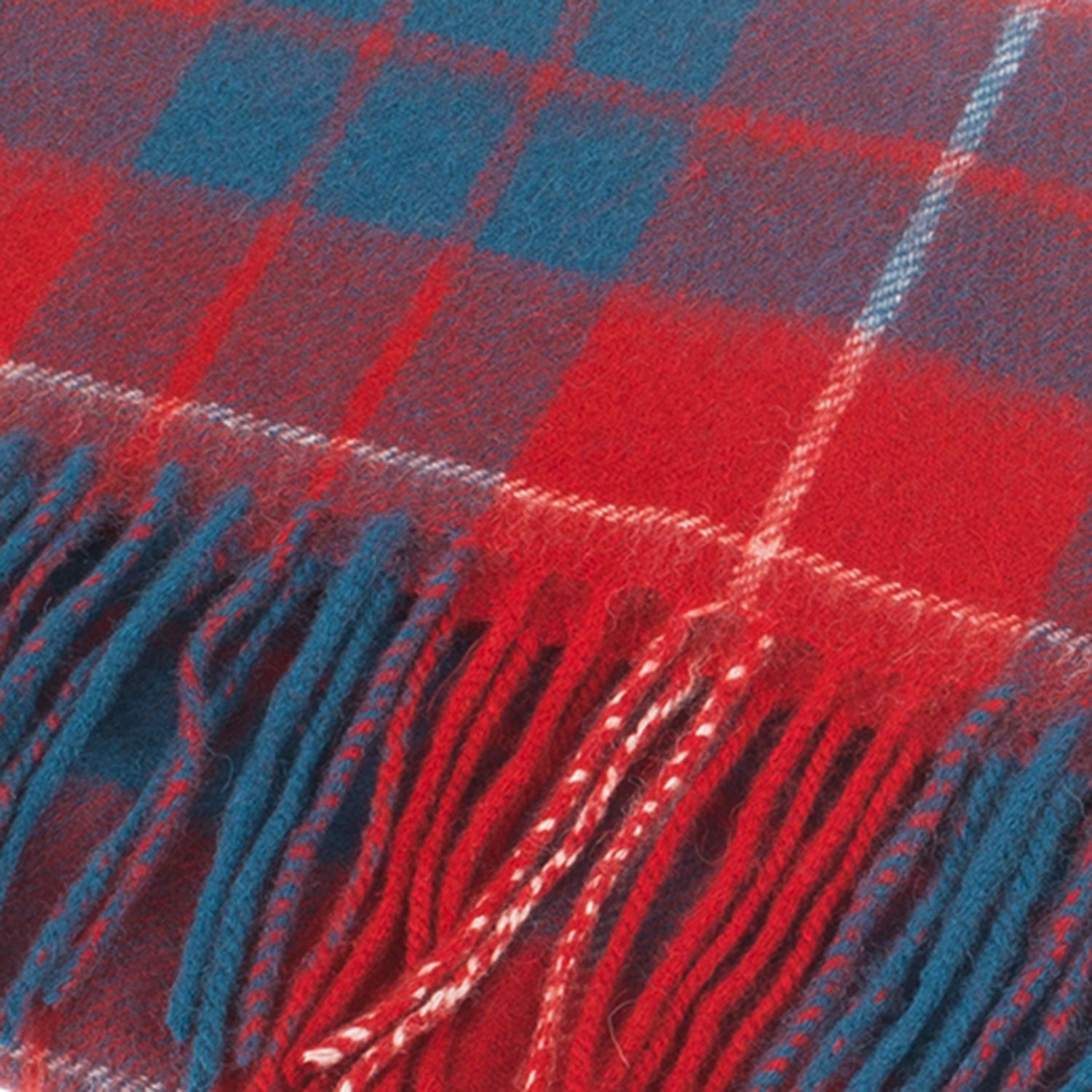 Lambswool Scottish Tartan Clan Scarf Hamilton Red