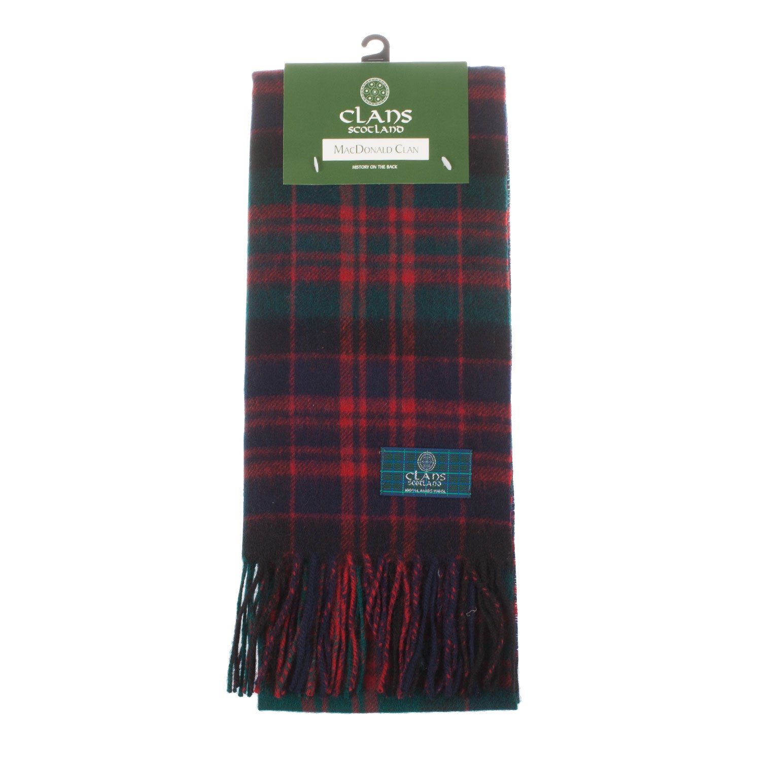 Lambswool Scottish Tartan Clan Scarf Macdonald Clan