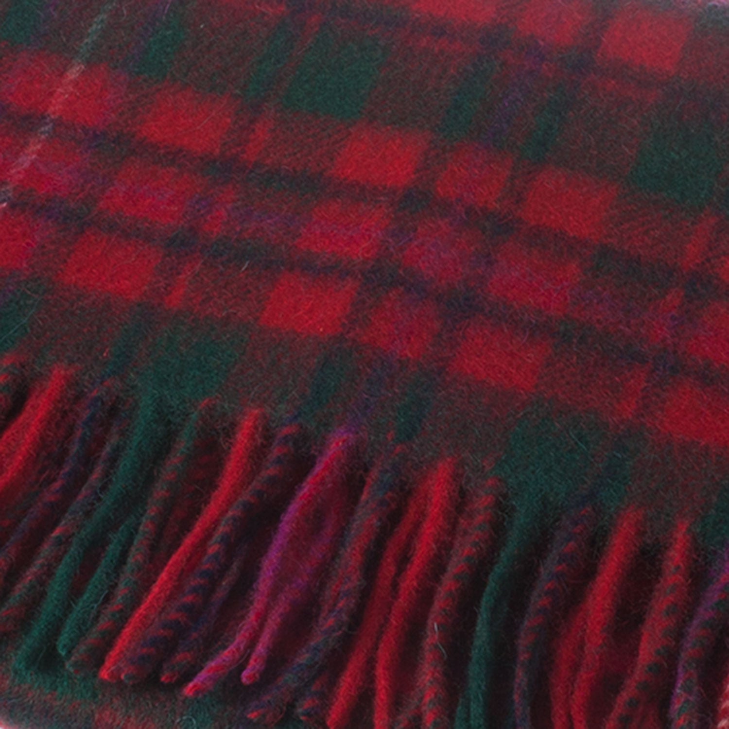 Lambswool Scottish Tartan Clan Scarf Mackinnon Red
