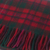 Lambswool Scottish Tartan Clan Scarf Mackinnon Red