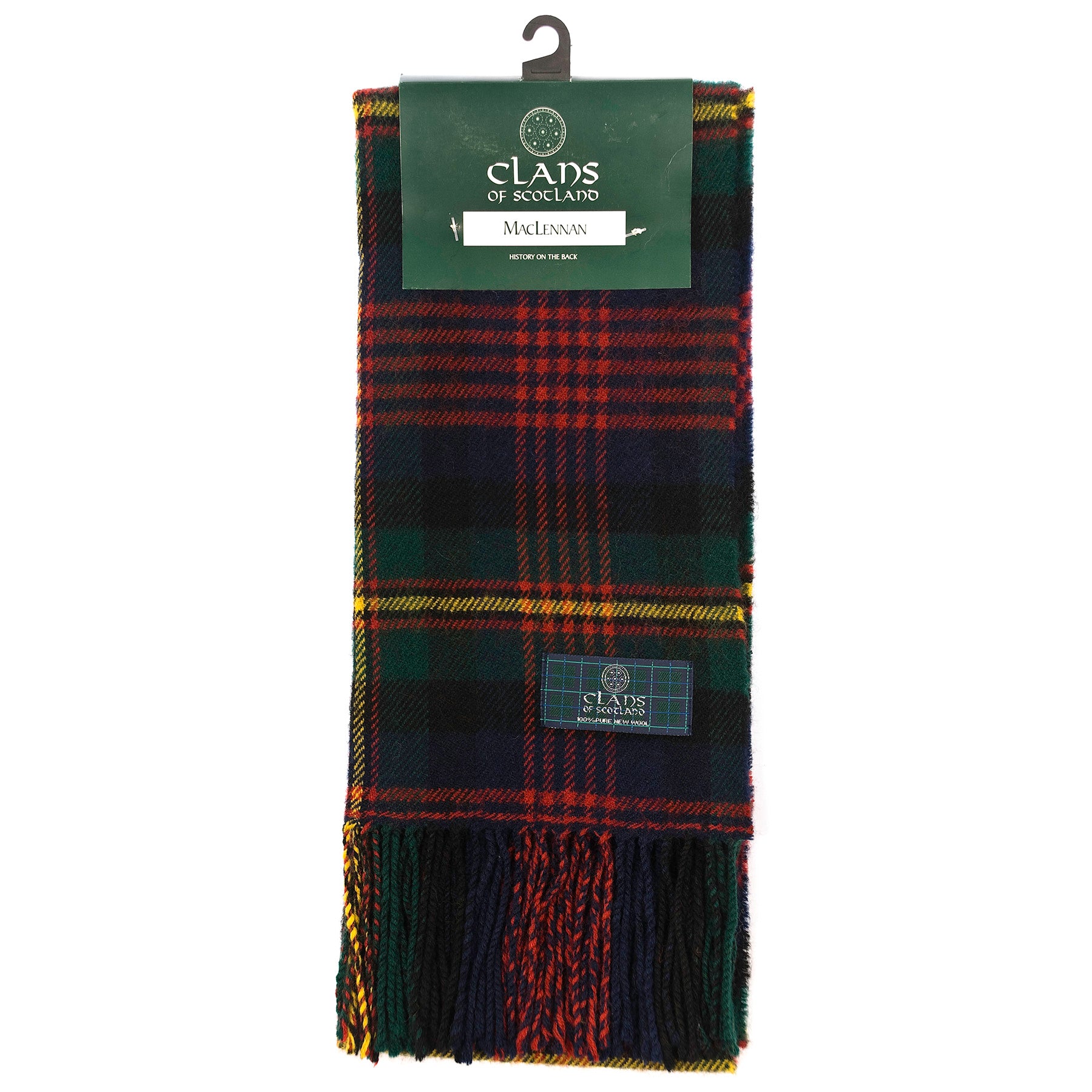 Lambswool Scottish Tartan Clan Scarf Maclennan