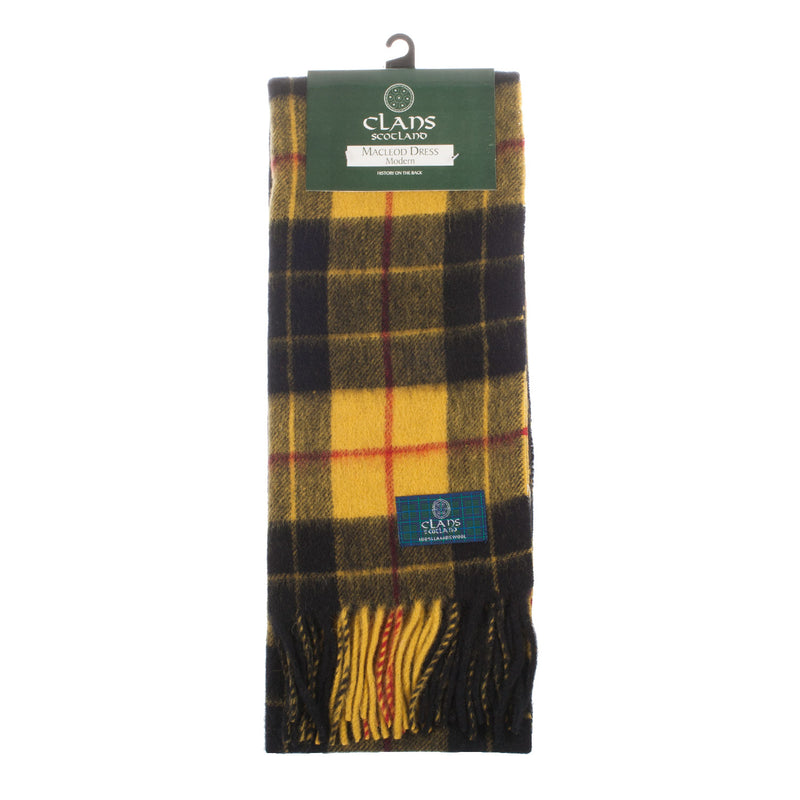 Lambswool Scottish Tartan Clan Scarf Macleod Dress