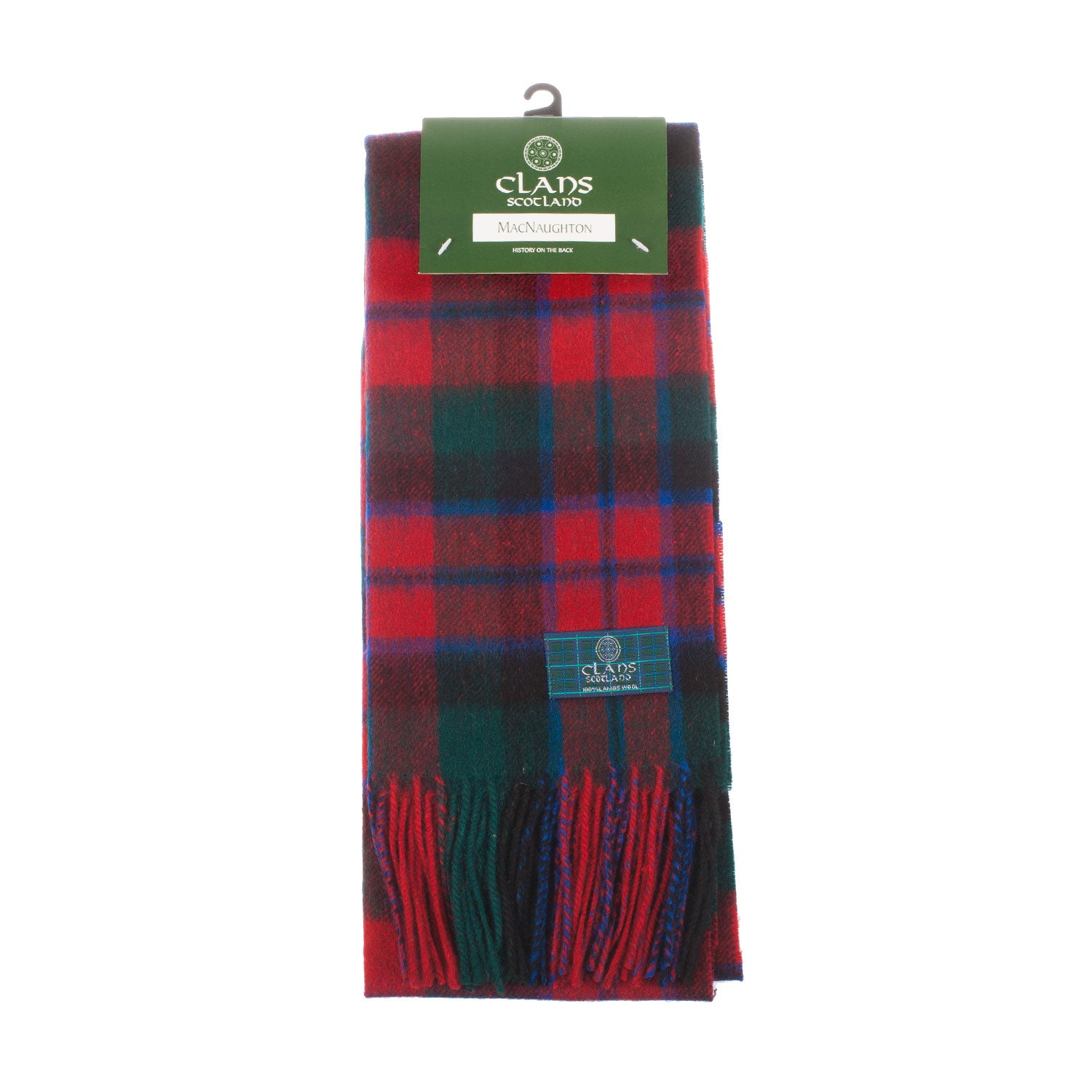 Lambswool Scottish Tartan Clan Scarf Macnaughton