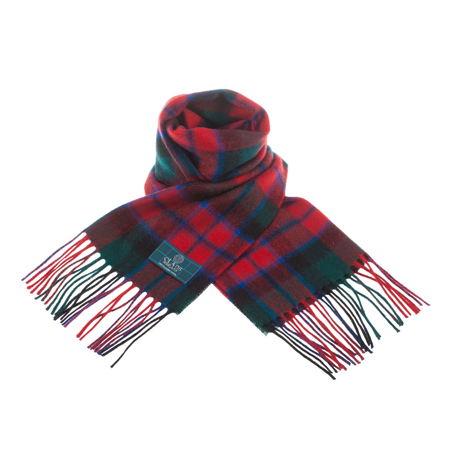 Lambswool Scottish Tartan Clan Scarf Macnaughton