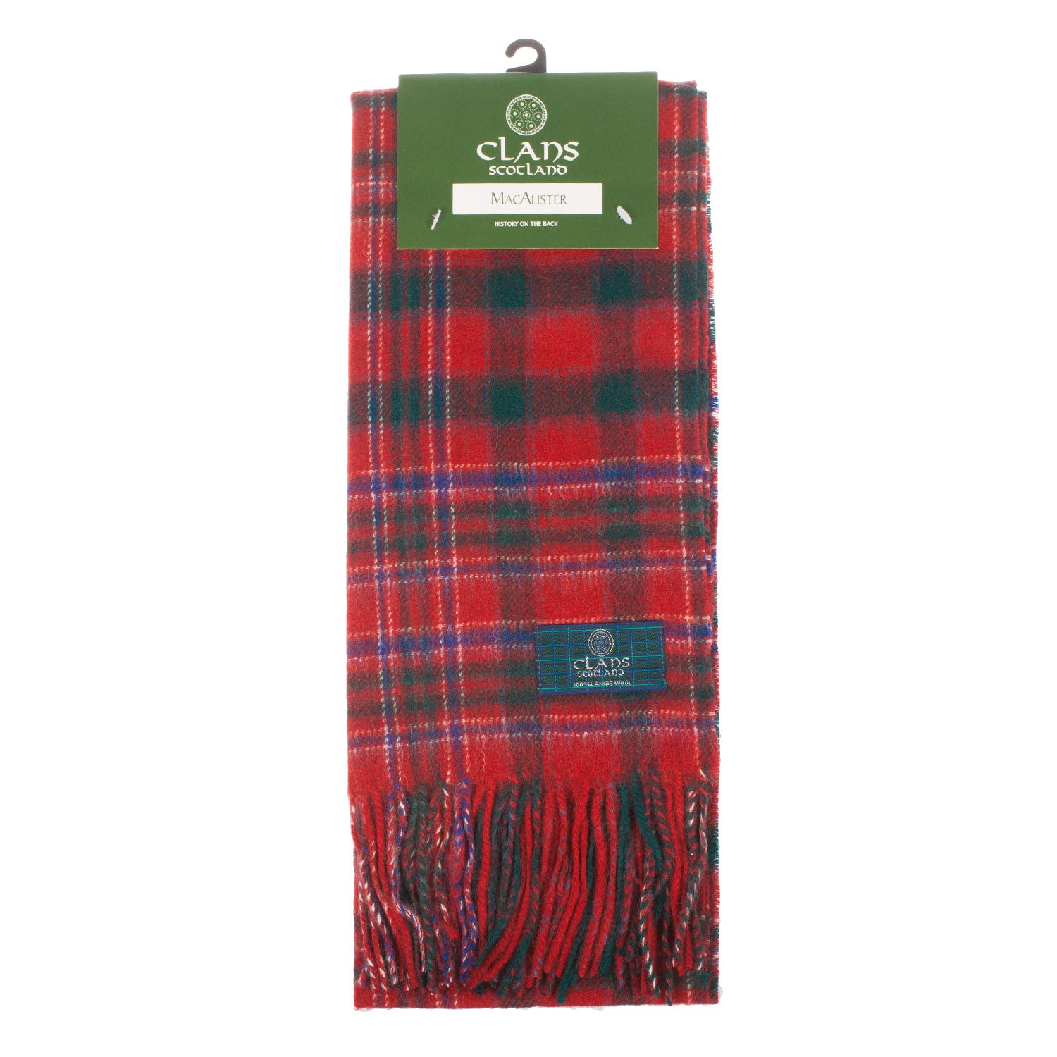 Lambswool Scottish Tartan Clan Scarf Macalister