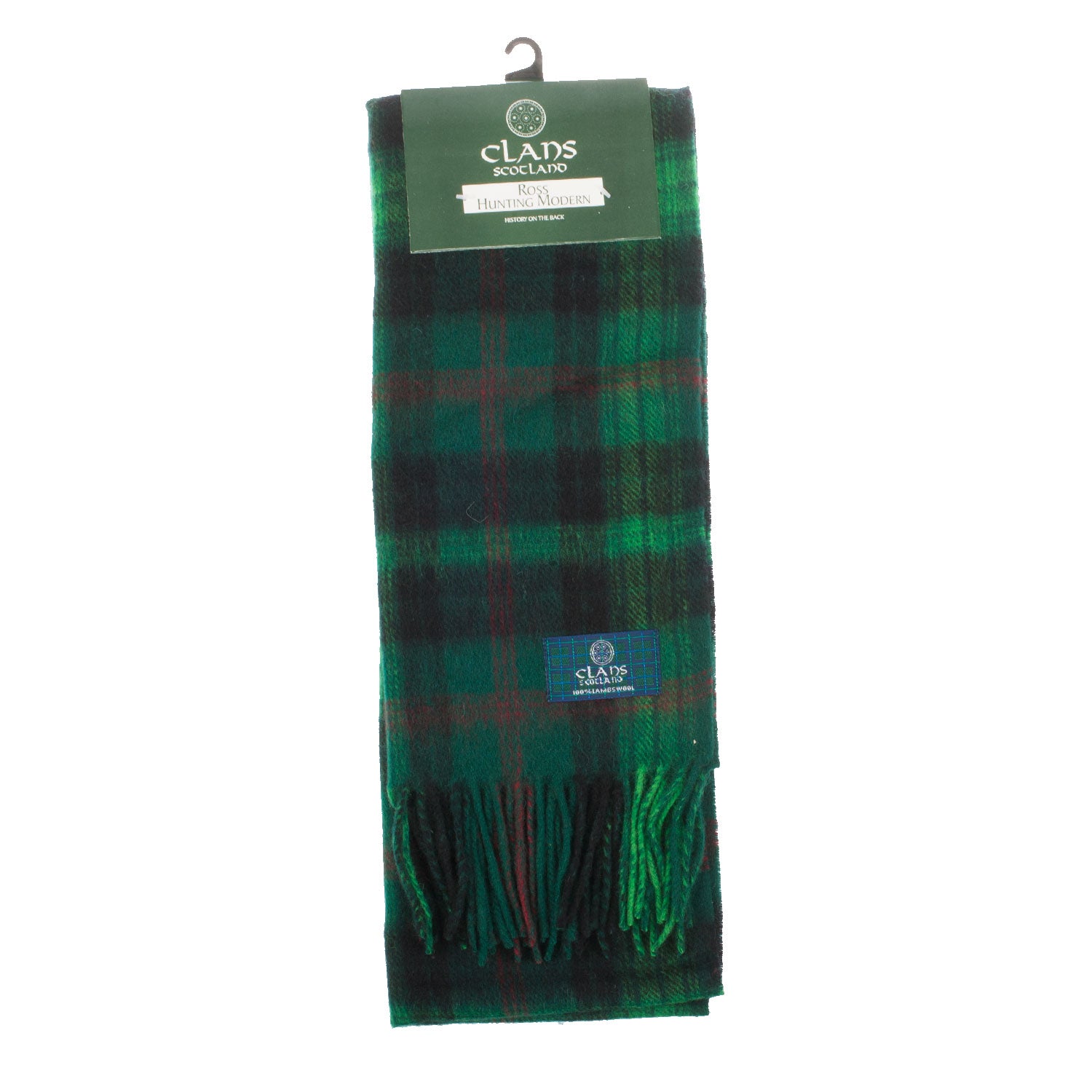 Lambswool Scottish Tartan Clan Scarf Ross Hunting