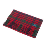 Lambswool Scottish Tartan Clan Scarf Ross Red