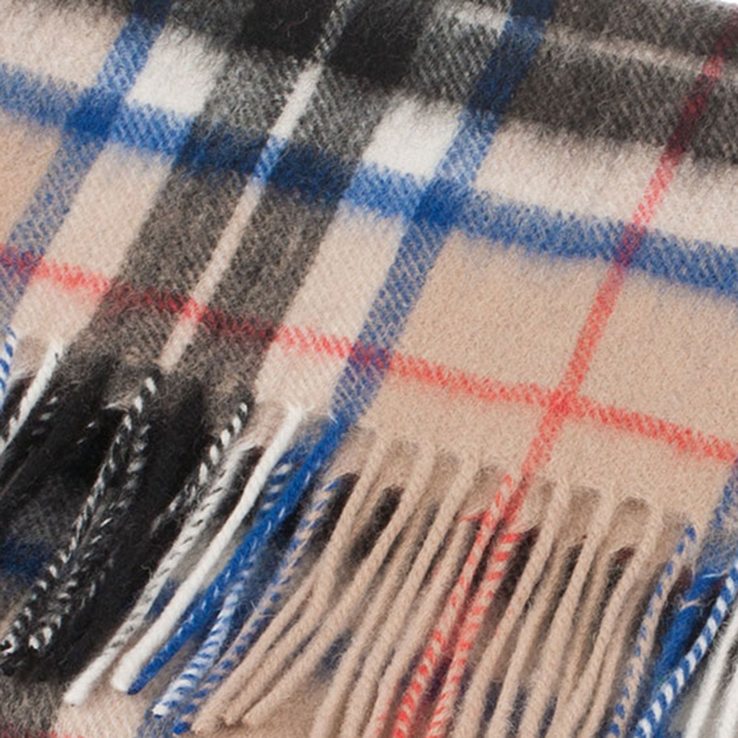 Lambswool Scottish Tartan Clan Scarf Thomson Camel