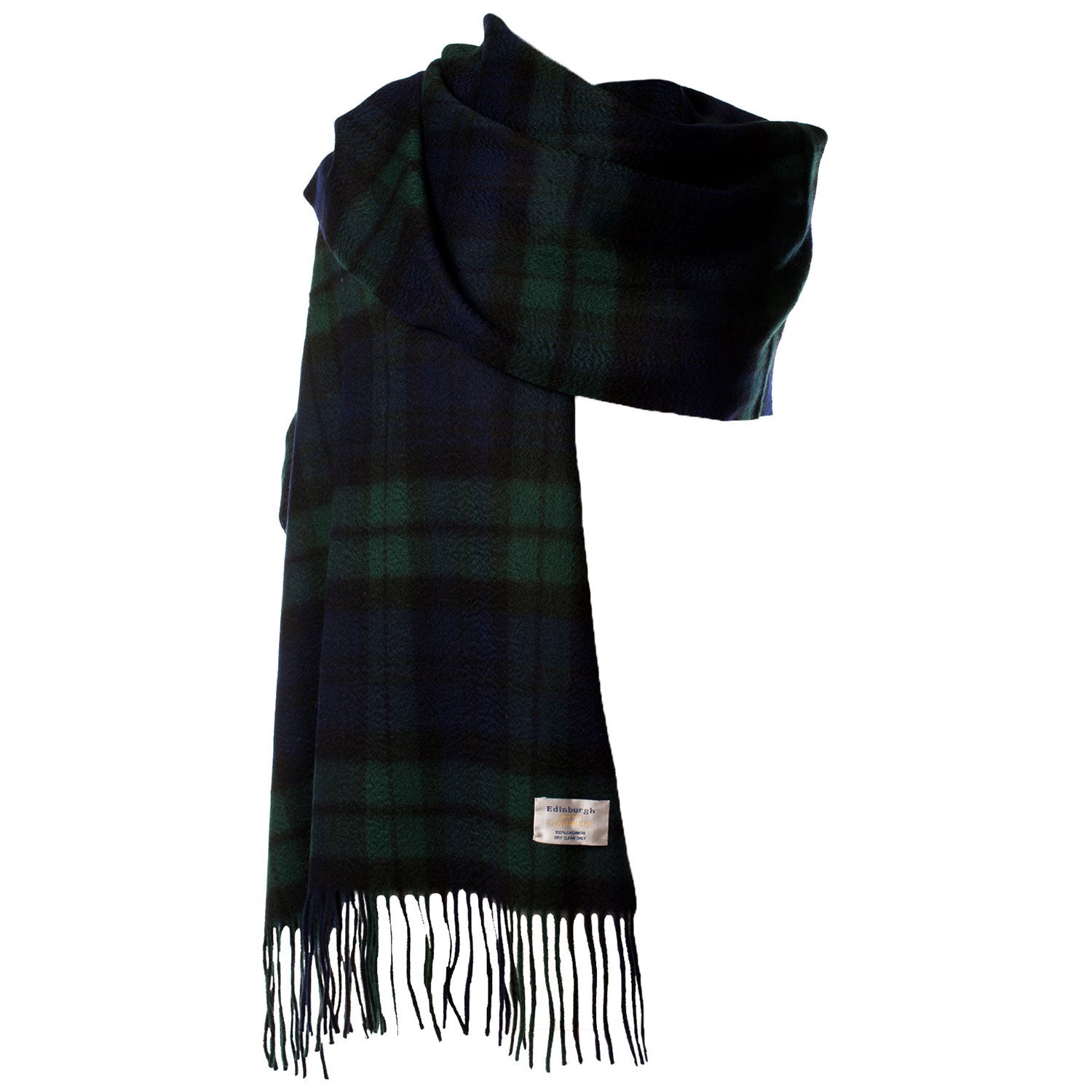 Cashmere Tartan Multicolour Stole Black Watch