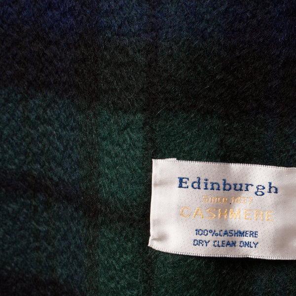 Cashmere Tartan Multicolour Stole Black Watch