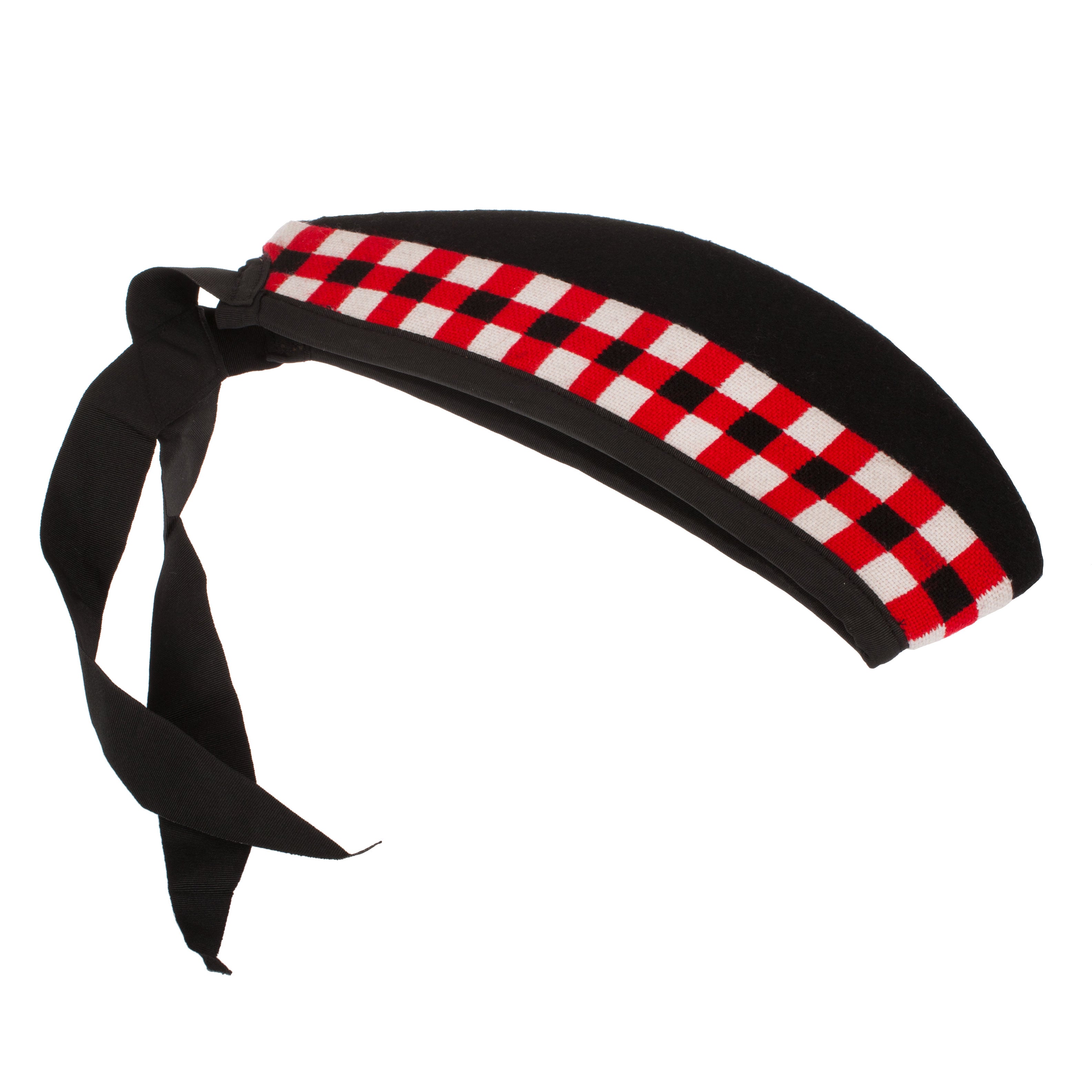 Gents Glengarry Diced Black