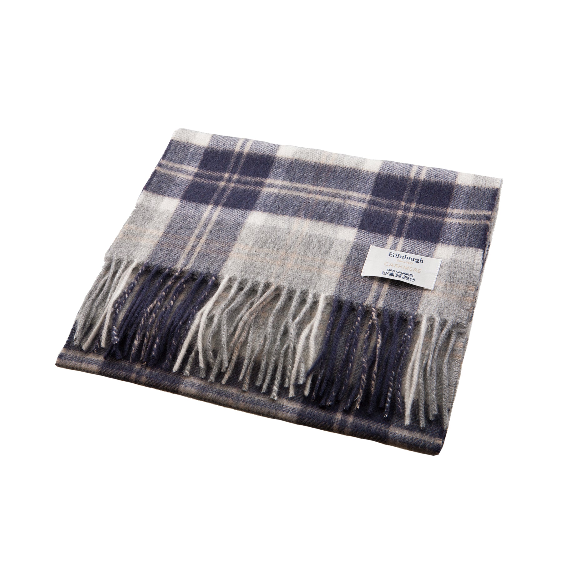 Edinburgh Cashmere Scarf Bannockbane Silver
